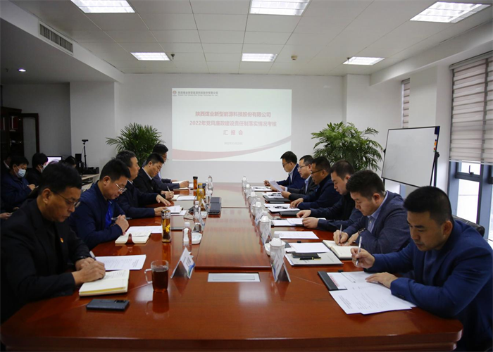 陕煤集团对新型能源公司2022年党风廉政建设责任制落实情况进行考核.png